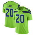 Cooneas S.Seahawks #20 Julian Love Player Green Limited Color Rush Home Game Stitched Jerseys