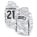 Cooneas S.Seahawks #21 Devon Witherspoon Player Arctic Camo Limited Salute to Service Pullover Hoodies Game Stitched Jerseys