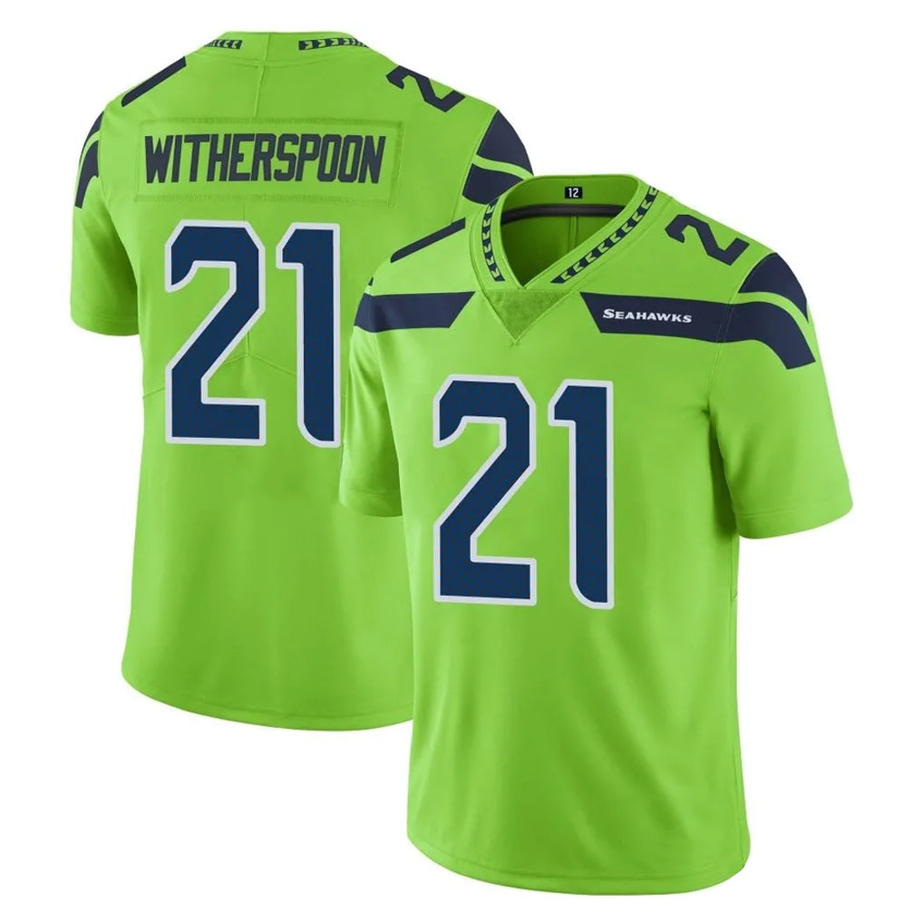 Cooneas S.Seahawks #21 Devon Witherspoon Player Green Limited Color Rush Home Game Stitched Jerseys