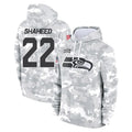 Cooneas S.Seahawks #22 Rashid Shaheed Player Arctic Camo Limited Salute to Service Pullover Hoodies Game Stitched Jerseys