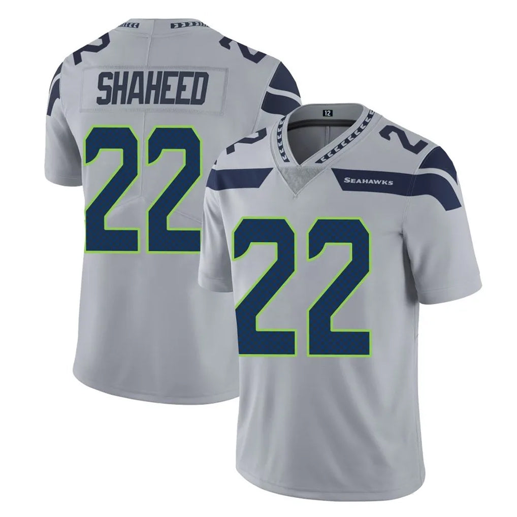 Cooneas S.Seahawks #22 Rashid Shaheed Player Gray Limited Vapor Untouchable Home Game Stitched Jerseys