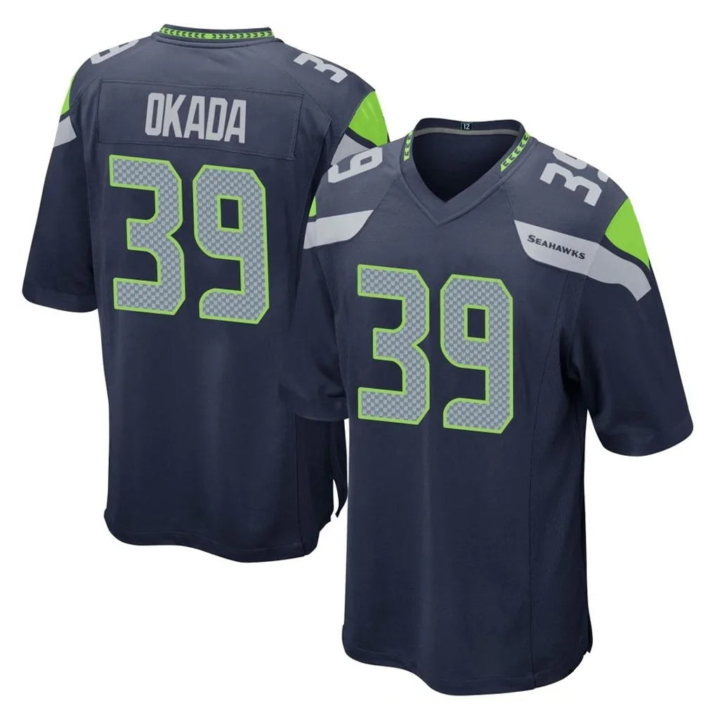 Cooneas S.Seahawks #39 Ty Okada Player Navy Home Game Stitched Jerseys
