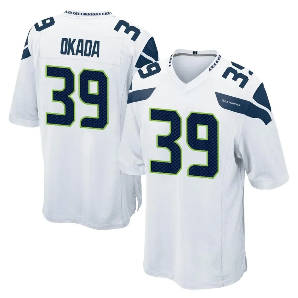 Cooneas S.Seahawks #39 Ty Okada Player White Home Game Stitched Jerseys