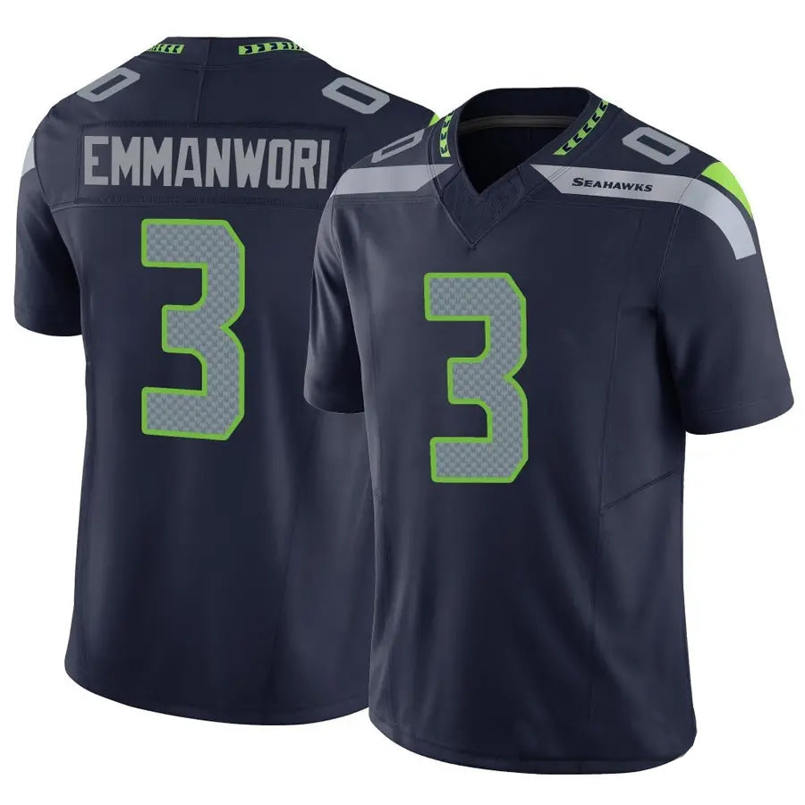 Cooneas S.Seahawks #3 Nick Emmanwori Player Navy Vapor F.U.S.E. Limited Football Jerseys