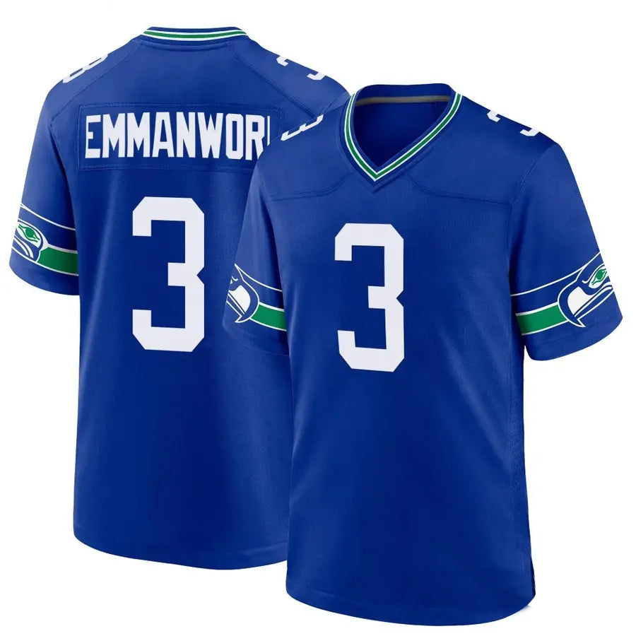 Cooneas S.Seahawks #3 Nick Emmanwori Player Royal Game Stitched Jerseys