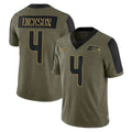 Cooneas S.Seahawks #4 Michael Dickson Player Olive Salute To Service Limited Game Stitched Jerseys