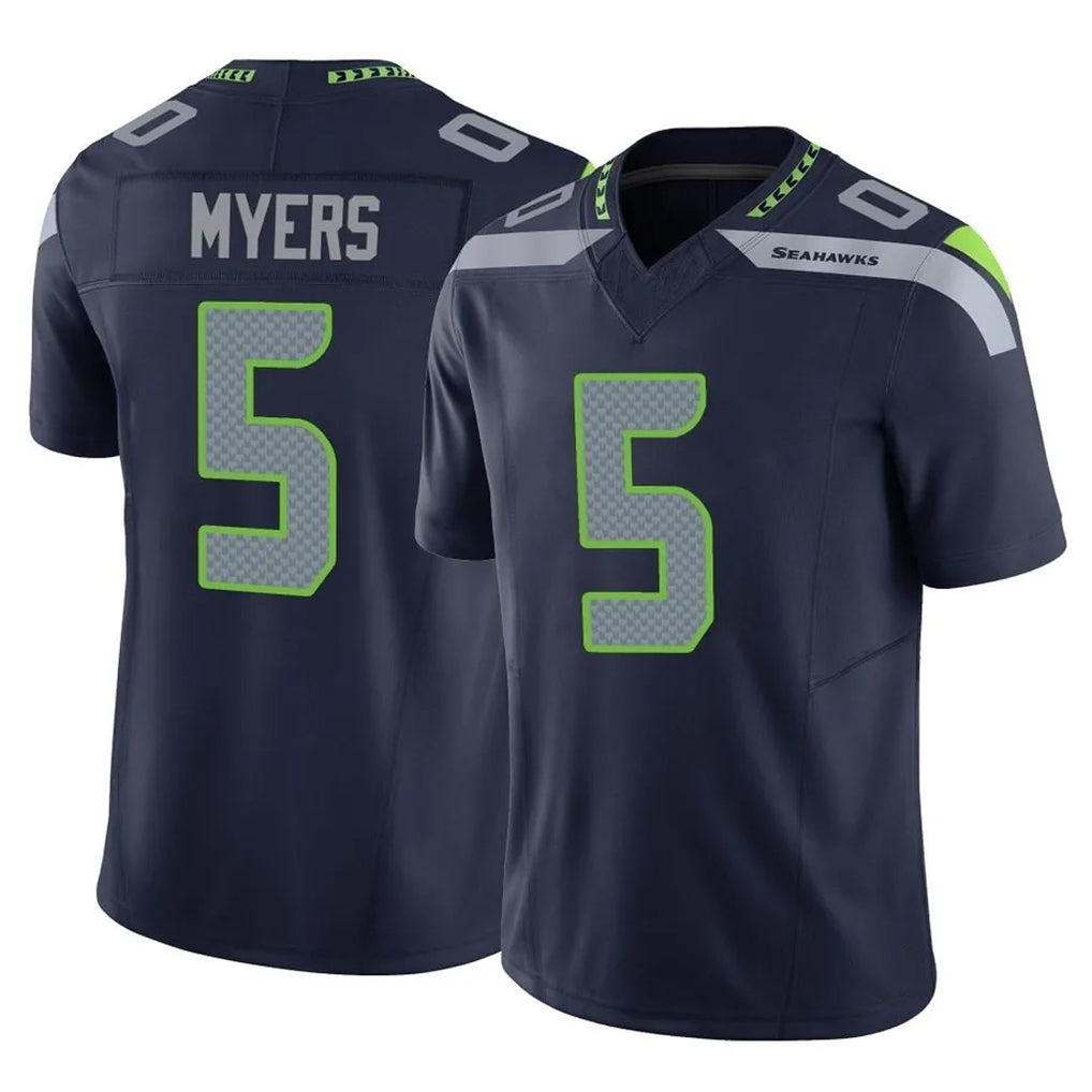 Cooneas S.Seahawks #5 Jason Myers Player Navy Limited Vapor F.U.S.E. Home Game Stitched Jerseys