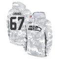 Cooneas S.Seahawks #67 Charles Cross Player Arctic Camo Limited Salute to Service Pullover Hoodies Game Stitched Jerseys