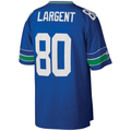 Cooneas S.Seahawks #80 Steve Largent Mitchell & Ness Royal Big & Tall 1985 Retired Player Replica Jersey
