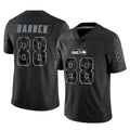 Cooneas S.Seahawks #88 AJ Barner Player Black Limited Reflective Home Game Stitched Jerseys