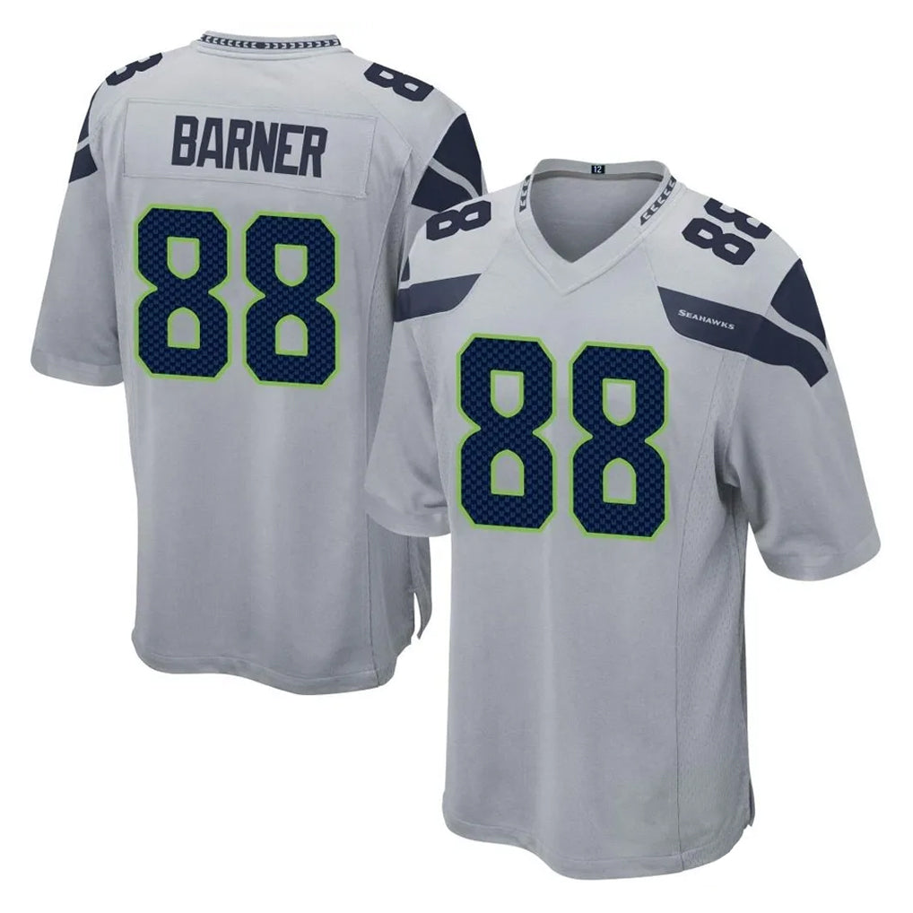 Cooneas S.Seahawks #88 AJ Barner Player Gray Home Game Stitched Jerseys