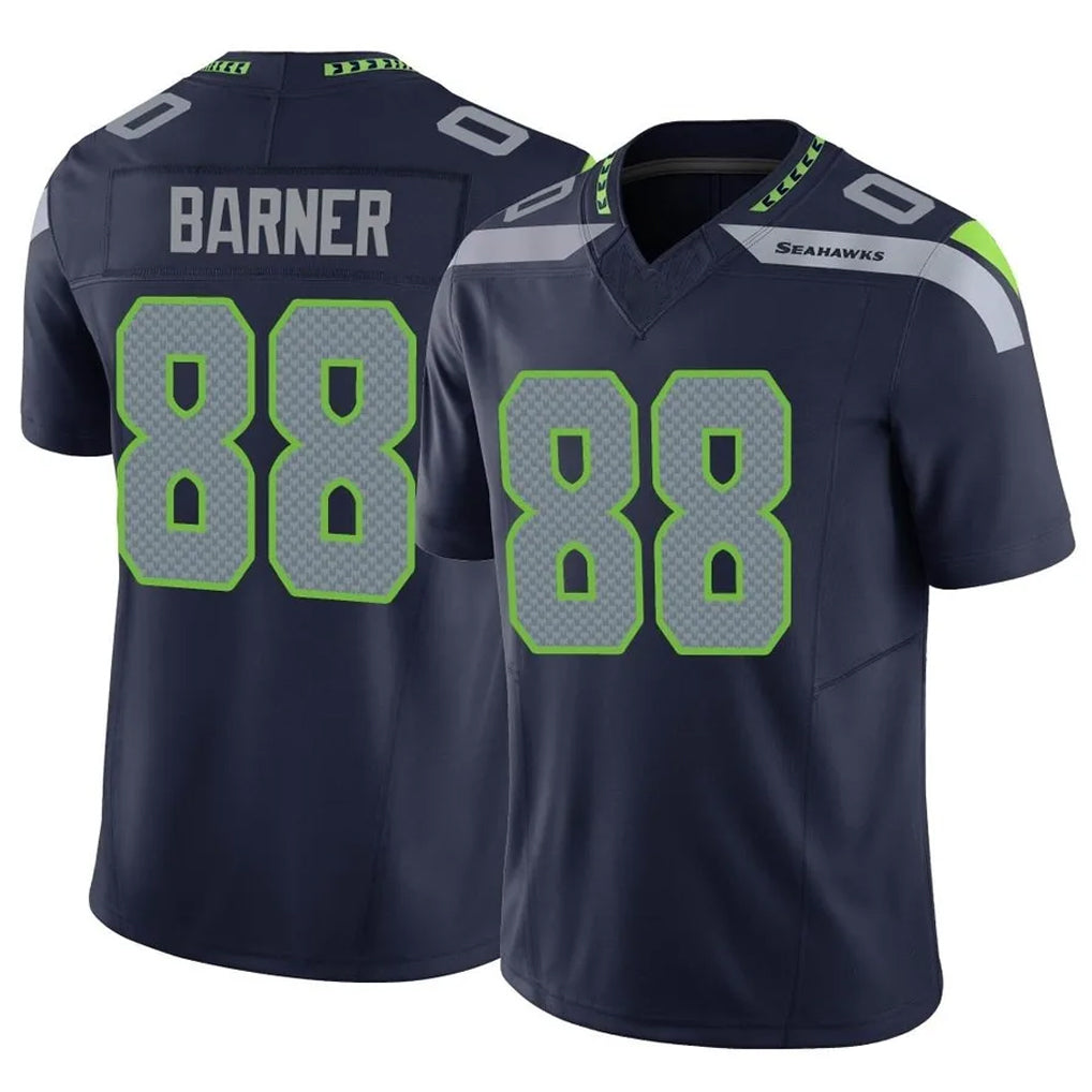 Cooneas S.Seahawks #88 AJ Barner Player Navy Limited Vapor F.U.S.E. Home Game Stitched Jerseys