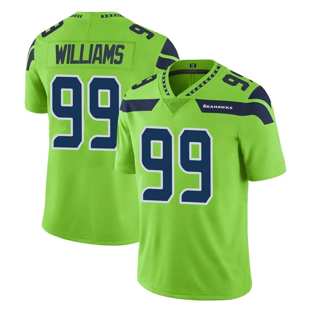 Cooneas S.Seahawks #99 Leonard Williams Player Green Limited Color Rush Home Game Stitched Jerseys