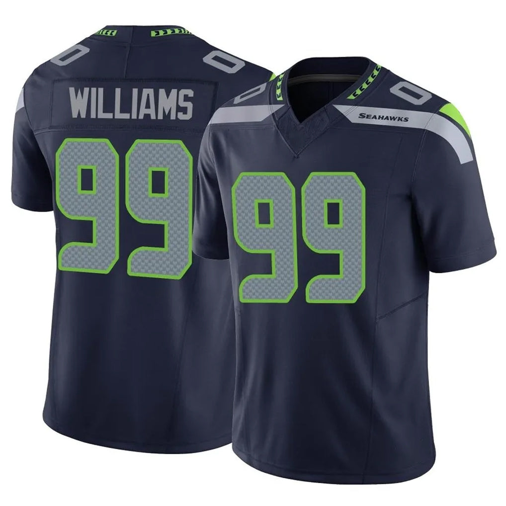 Cooneas S.Seahawks #99 Leonard Williams Player Navy Limited Vapor F.U.S.E. Home Game Stitched Jerseys