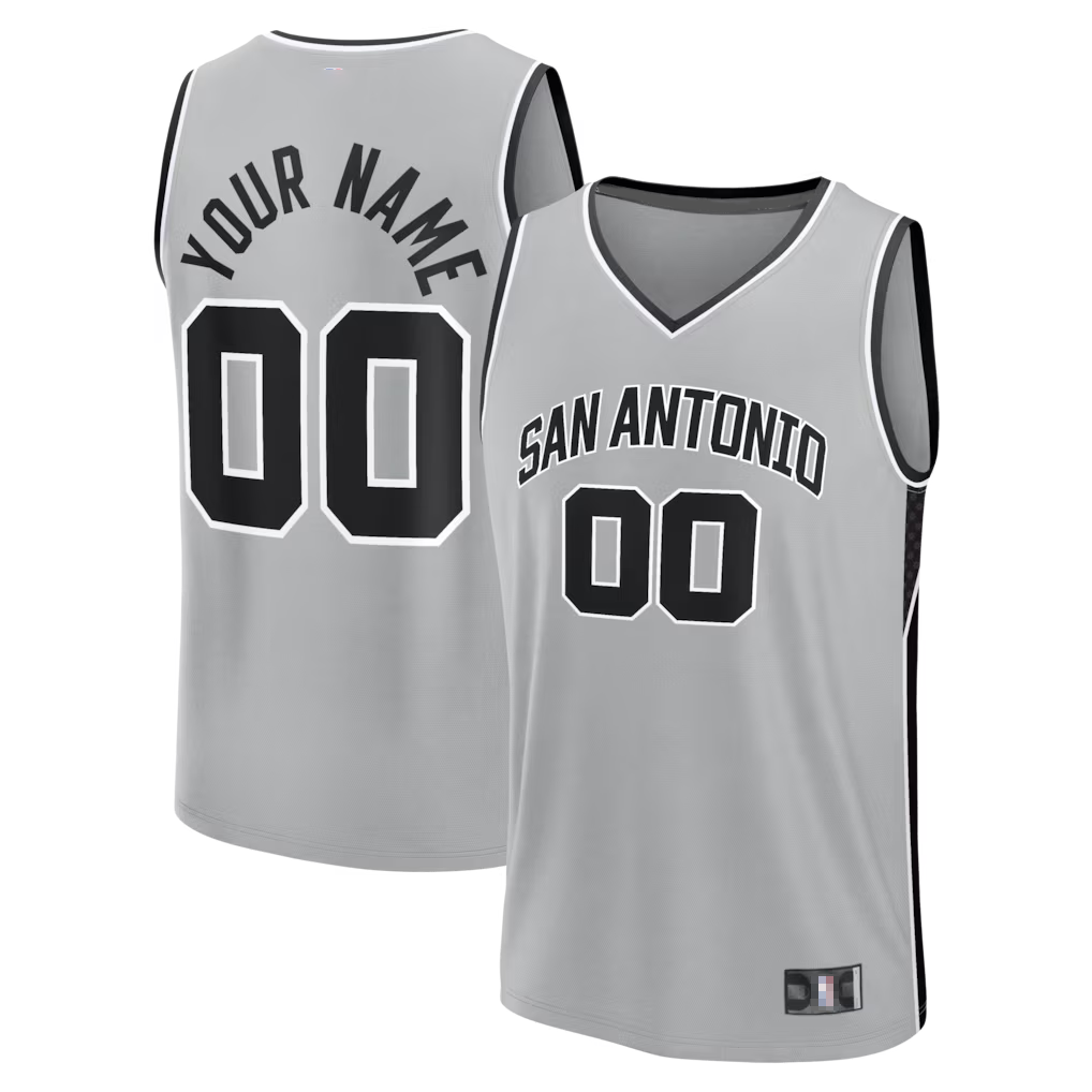 Cooneas SA.Spurs Fanatics Silver Fastbreak Custom Jerseys - Statement Edition