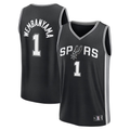 Cooneas SA.Spurs #1 Victor Wembanyama Fanatics Black Fast Break Replica Player Jerseys - Icon Edition