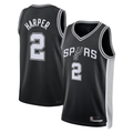 Cooneas SA.Spurs #2Dylan Harper Black 2025 NBA Draft First Round Pick Swingman Jerseys - Icon Edition