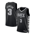 Cooneas SA.Spurs #3 Keldon Johnson Black Swingman Jerseys - Statement Edition
