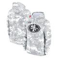 Cooneas SF.49ers Arctic Camo Limited Salute to Service Pullover Hoodies Game Blank Player Stitched Jerseys