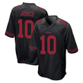 Cooneas SF.49ers #10 Mac Jones Player Black Alternate Home Game Stitched Jerseys