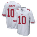 Cooneas SF.49ers #10 Mac Jones Player White Home Game Stitched Jerseys