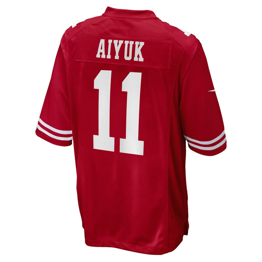 Cooneas SF.49ers #11 Brandon Aiyuk Player Scarlet Game Stitched Jerseys