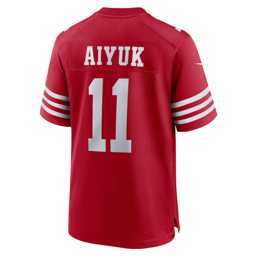 Cooneas SF.49ers #11 Brandon Aiyuk Scarlet Game Player Stitched Jerseys