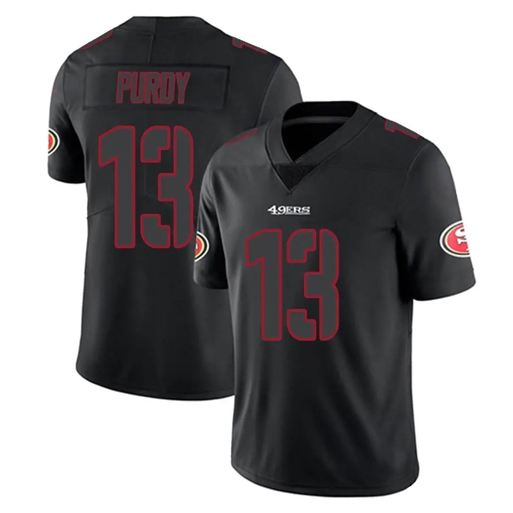 Cooneas SF.49ers #13 Brock Purdy Player Black Impact Limited Home Game Stitched Jerseys