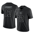 Cooneas SF.49ers #13 Brock Purdy Player Black Limited Reflective Home Game Stitched Jerseys