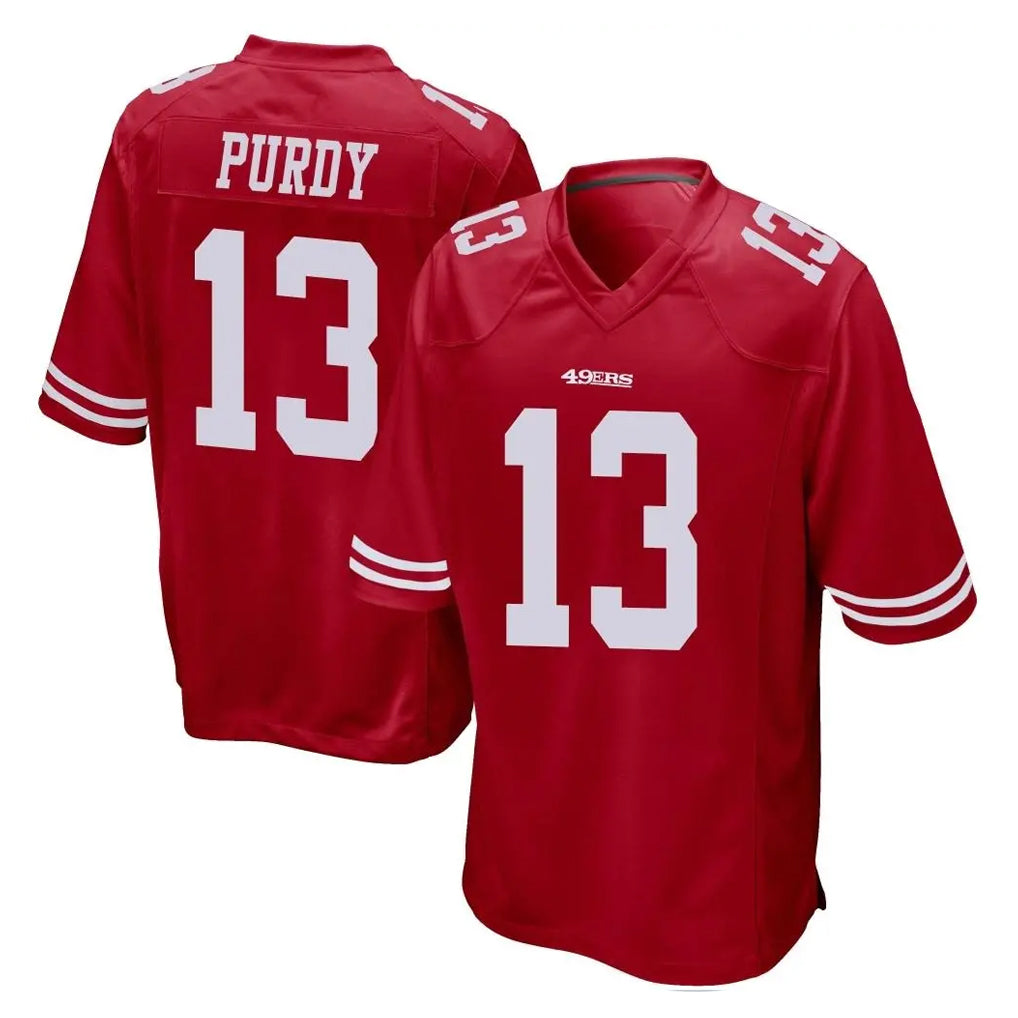 Cooneas SF.49ers #13 Brock Purdy Player Red Home Game Stitched Jerseys