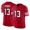 Cooneas SF.49ers #13 Brock Purdy Player Red Limited Alternate Vapor F.U.S.E. Home Game Stitched Jerseys