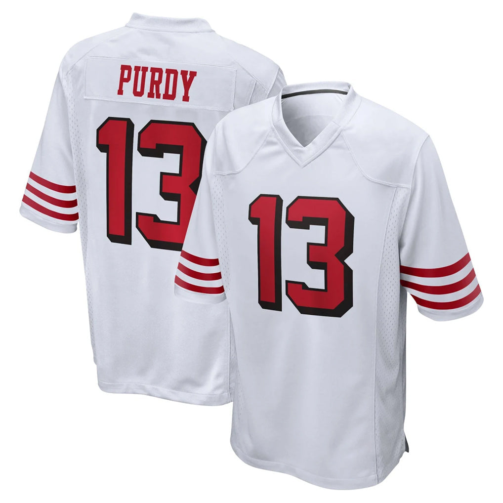 Cooneas SF.49ers #13 Brock Purdy Player White Limited Alternate Home Game Stitched Jerseys