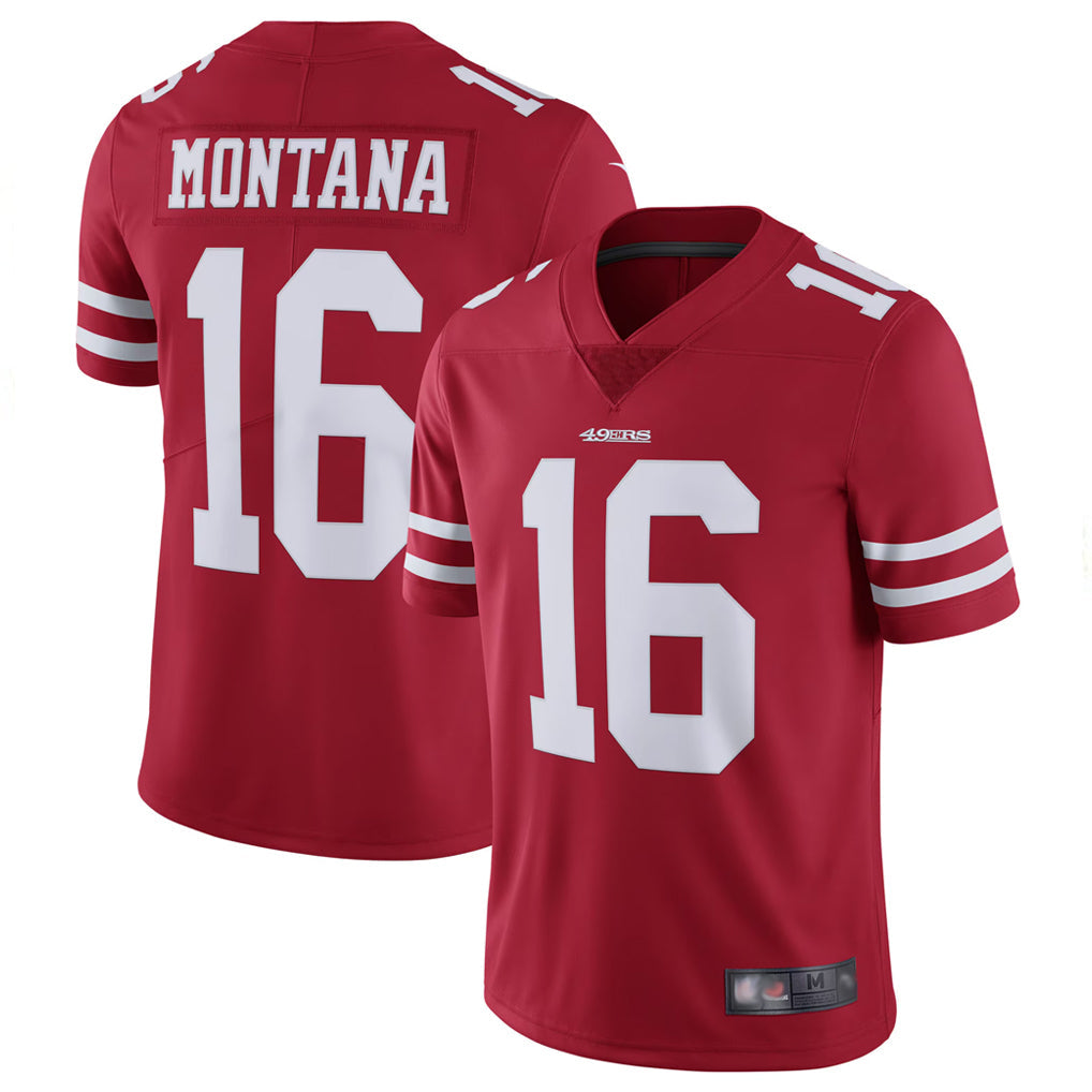 Cooneas SF.49ers #16 Joe Montana Player Vapor Untouchable Limited Throwback Stitched Jerseys