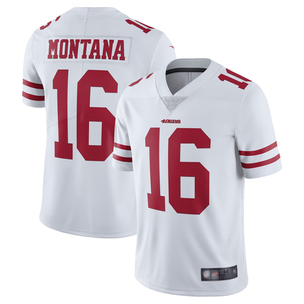 Cooneas SF.49ers #16 Joe Montana Player Vapor Untouchable Limited Throwback White Stitched Jerseys