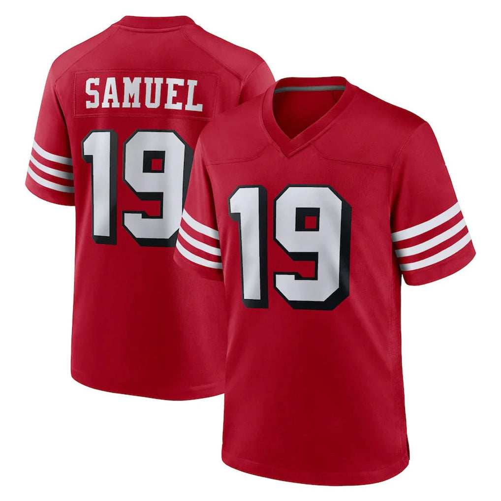 Cooneas SF.49ers #19 Deebo Samuel Sr. Player Red Limited Alternate Home Game Stitched Jerseys