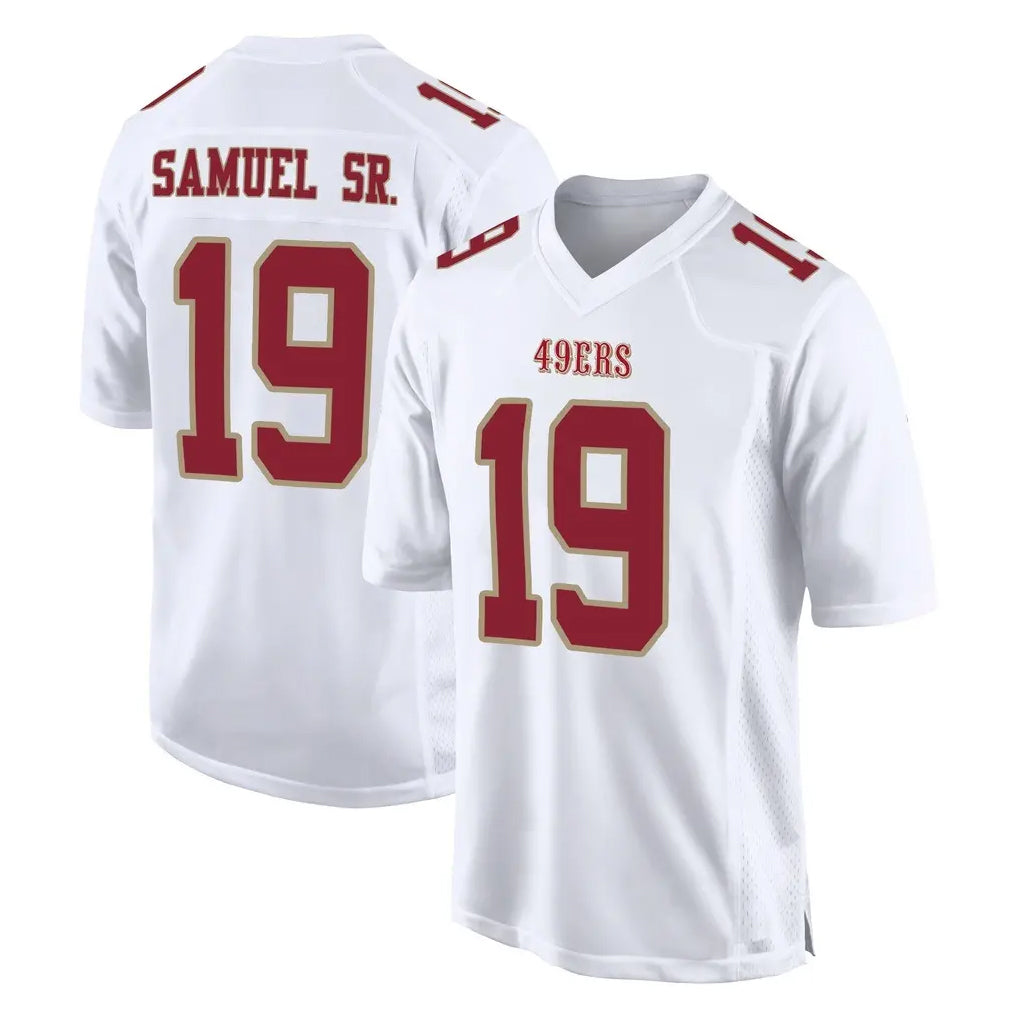 Cooneas SF.49ers #19 Deebo Samuel Sr. Player White Fashion Home Game Stitched Jerseys