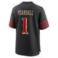 Cooneas SF.49ers #1 Ricky Pearsall Player Black Rivalries Collection Game Stitched Jerseys