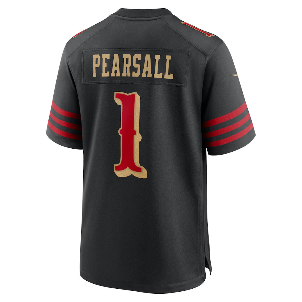 Cooneas SF.49ers #1 Ricky Pearsall Player Black Rivalries Collection Game Stitched Jerseys