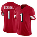 Cooneas SF.49ers #1 Ricky Pearsall Player Scarlet Vapor F.U.S.E. Limited Stitched Jerseys