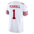 Cooneas SF.49ers #1 Ricky Pearsall Player White Vapor F.U.S.E. Limited Stitched Jerseys