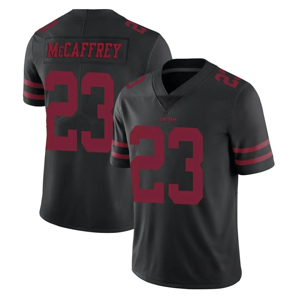 Cooneas SF.49ers #23 Christian McCaffrey Player Black Alternate Limited Vapor Untouchable Home Game Stitched Jerseys