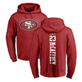 Cooneas SF.49ers #23 Christian McCaffrey Player Red LOGO Pullover Hoodies Home Game Stitched Jerseys