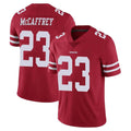 Cooneas SF.49ers #23 Christian McCaffrey Player Red Limited Vapor Untouchable Home Game Stitched Jerseys