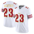Cooneas SF.49ers #23 Christian McCaffrey Player White 2025 Rivalries Collection Game Limited Stitched Jerseys