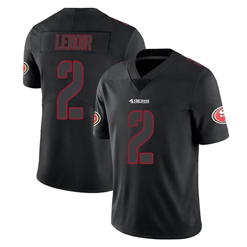 Cooneas SF.49ers #2 Deommodore Lenoir Player Black Impact Limited Home Game Stitched Jerseys