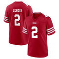 Cooneas SF.49ers #2 Deommodore Lenoir Player Red Game Home Stitched Jerseys