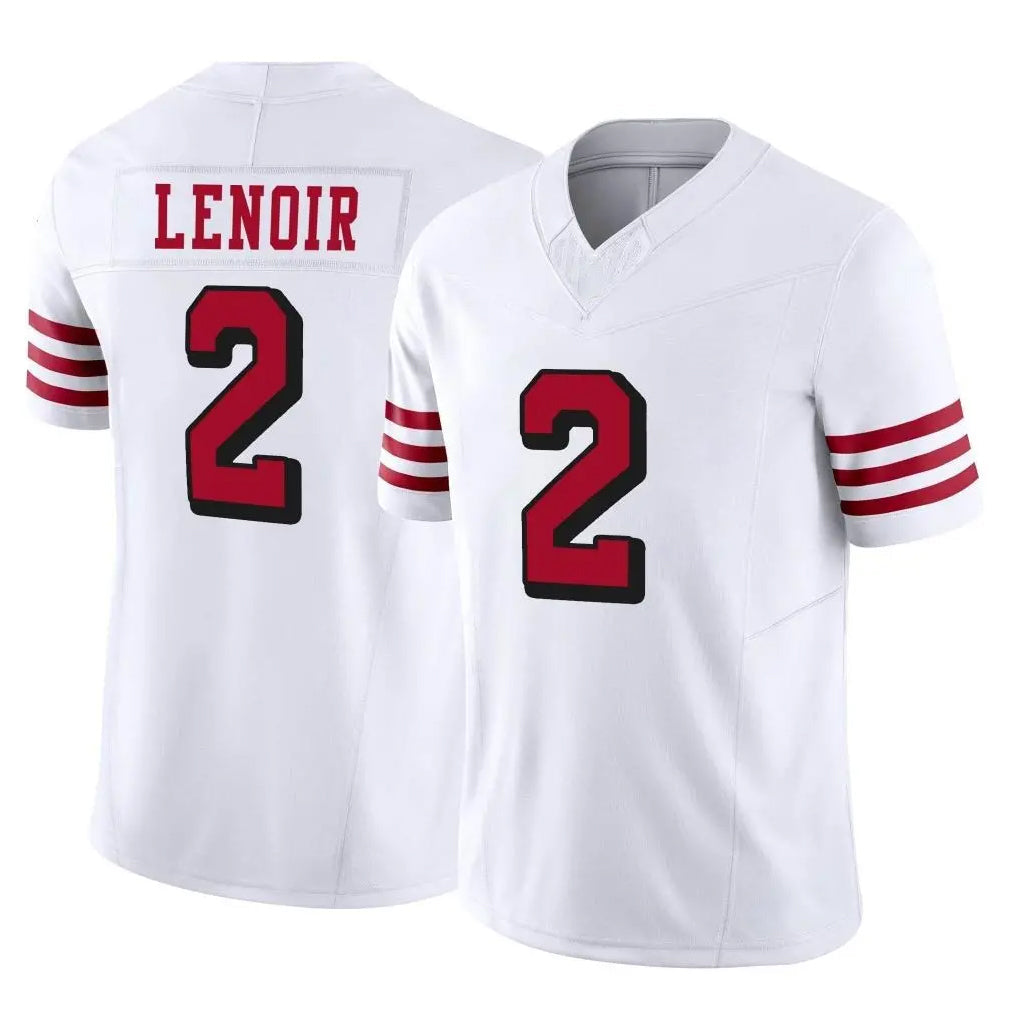 Cooneas SF.49ers #2 Deommodore Lenoir Player White Limited Alternate Vapor F.U.S.E. Home Game Stitched Jerseys