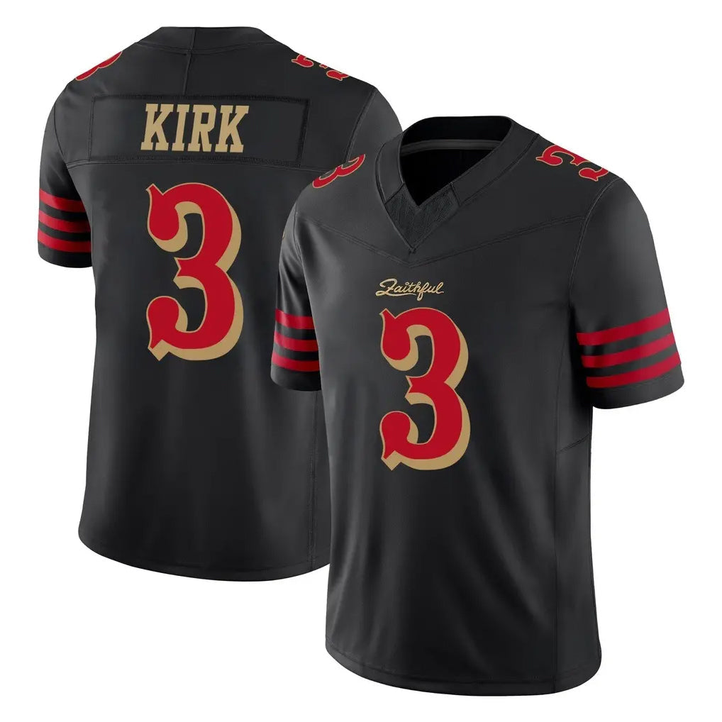 Cooneas SF.49ers #3 Christian Kirk Player Black Limited Rivalries Collection Home Game Stitched Jerseys