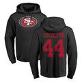 Cooneas SF.49ers #44 Kyle Juszczyk Player Black LOGO Pullover Hoodies Home Game Stitched Jerseys