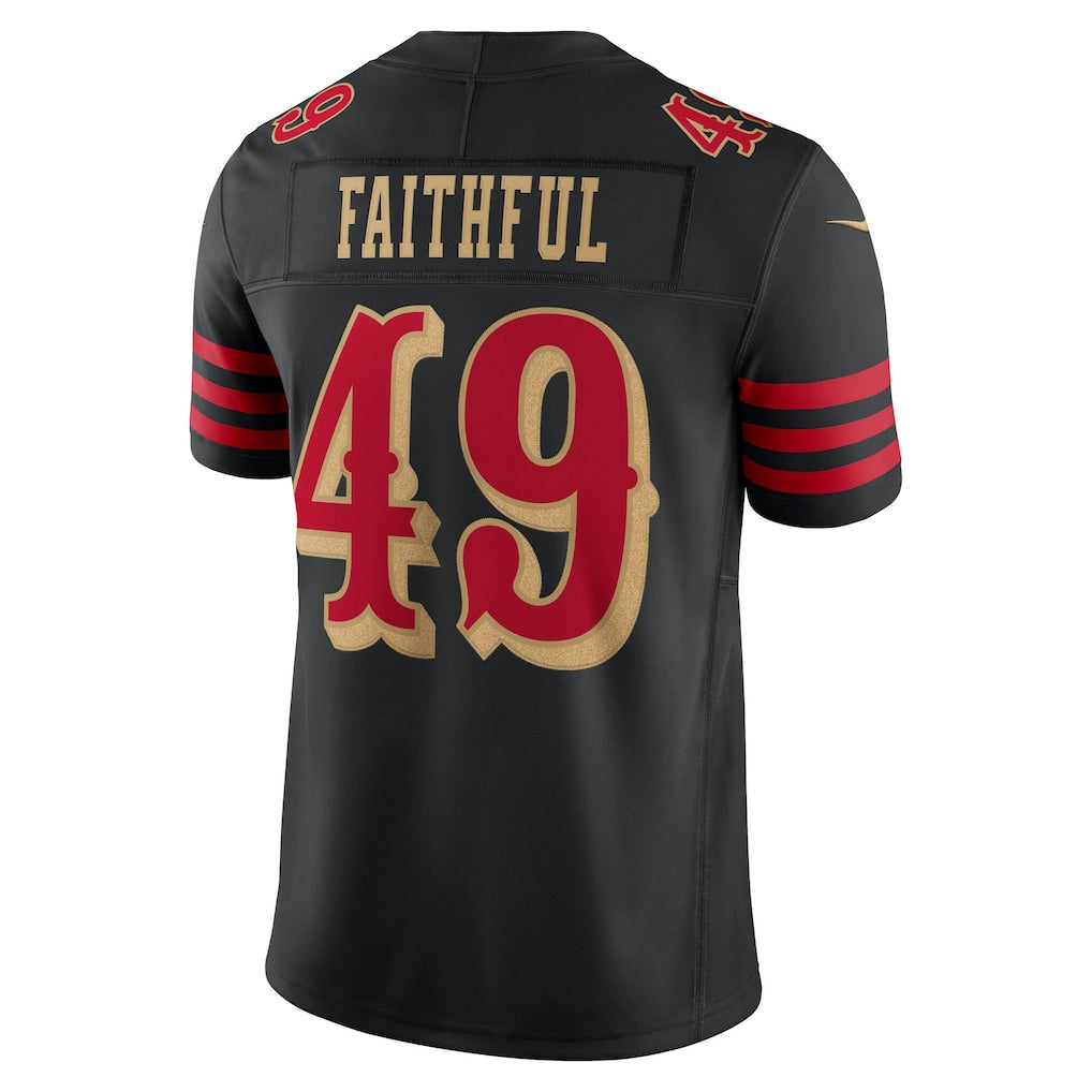 Cooneas SF.49ers #49 The Faithful Player Black Rivalries Collection Limited Stitched Jerseys